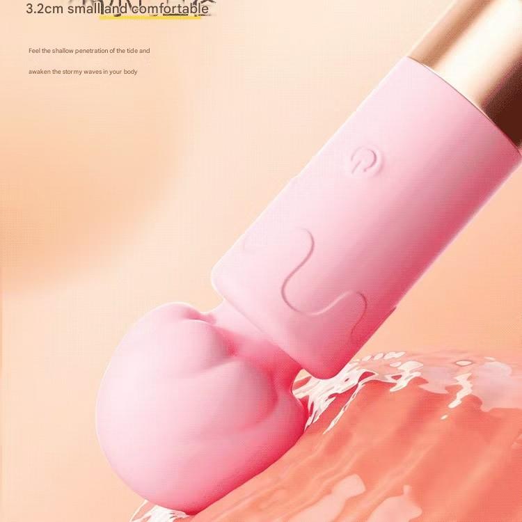 Pink Small Wand Rung Sạc 10 Tần Silicone Xinh Xắn