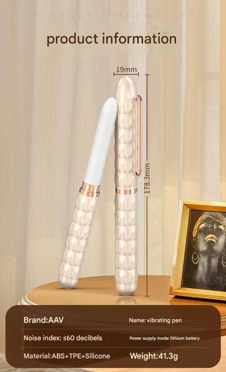 Mini Vibrator Bút Discreet Trắng Bí Mật Dễ Mang