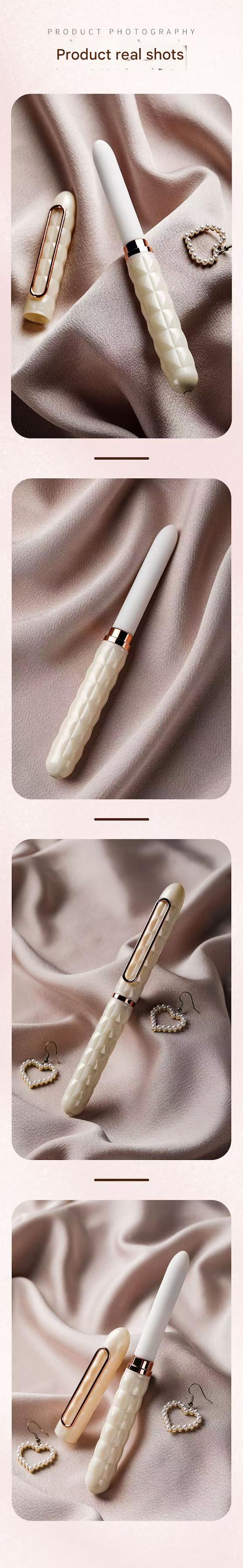 Mini Vibrator Bút Discreet Trắng Bí Mật Dễ Mang