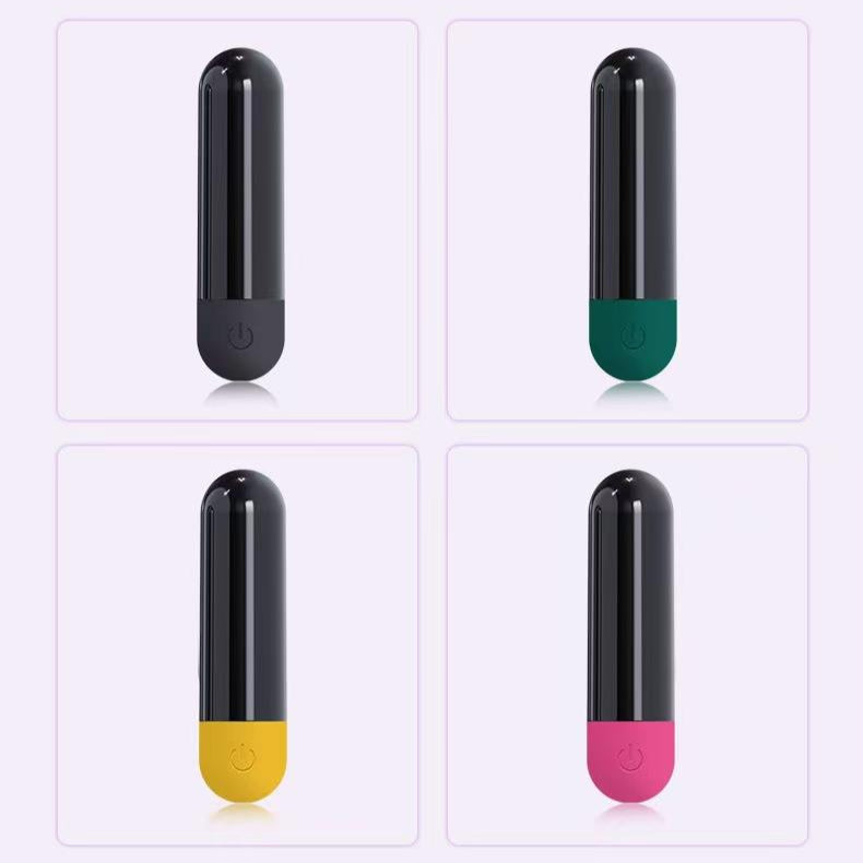 Black Bullet Rung Âm Hạch 8cm Nhỏ Giọt Siêu Mạnh