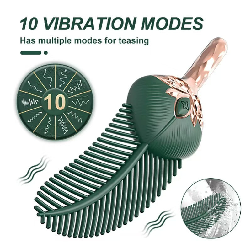 Peacock Feather Rung Xanh Nhỏ Chống Nước Dễ Thương