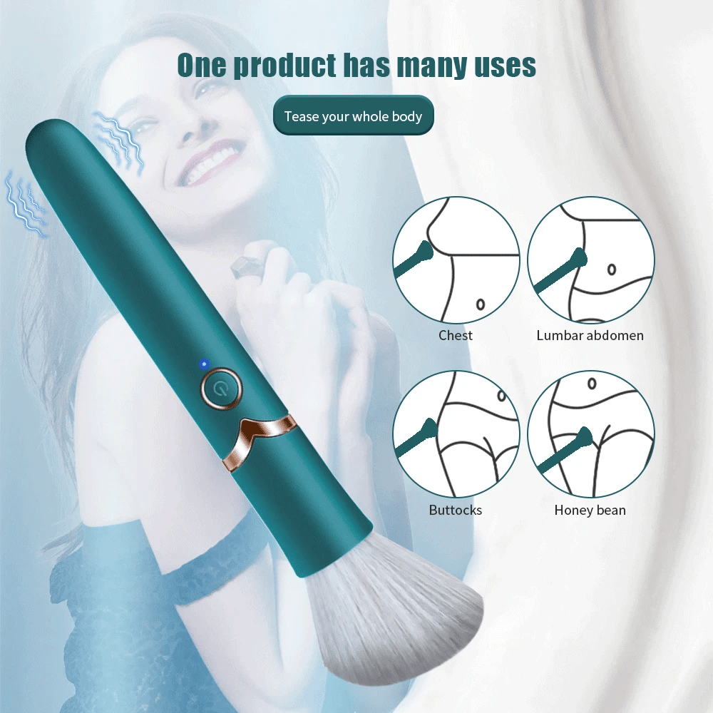 Vibrator cọ trang điểm USB sạc nhỏ kín đáo 10 chế độ