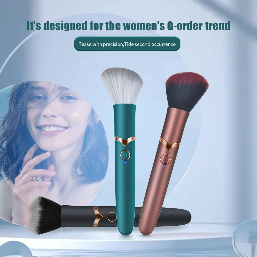 Vibrator cọ trang điểm USB sạc nhỏ kín đáo 10 chế độ