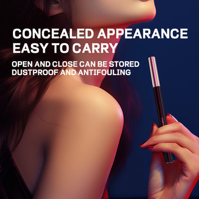 Bút kẻ mày vibrator mini kín đáo kim loại rung bí mật