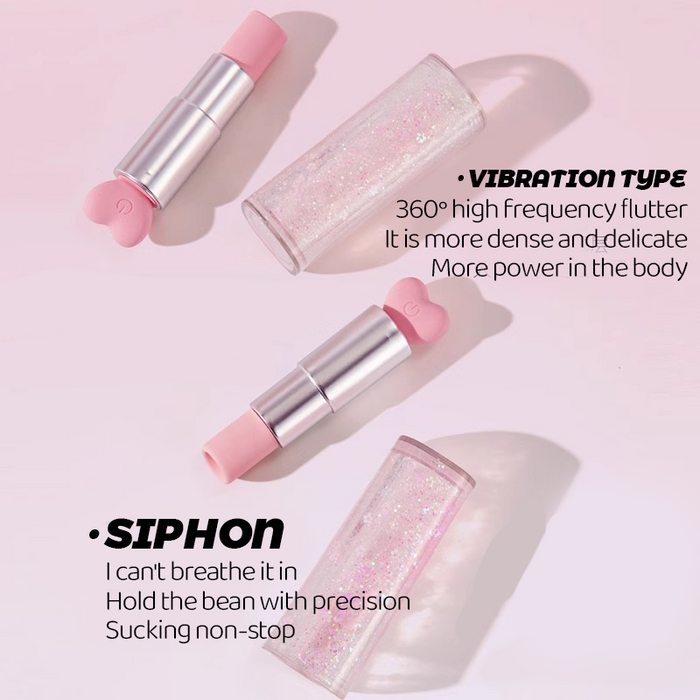 Lipstick Vibro Rung Hút Bí Mật Remote Kín Đáo Nhỏ Nhắn