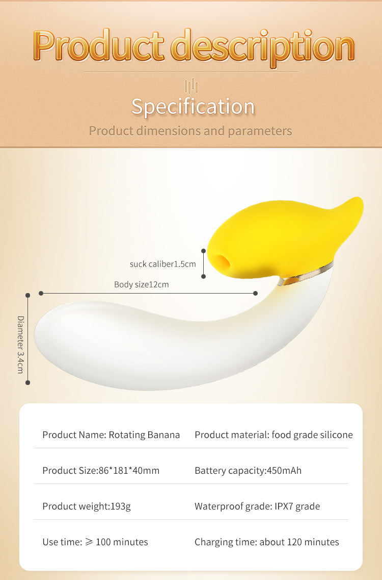Rung chuối xoay sạc dễ thương biến khoái nhỏ xinh