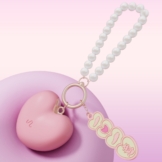 Pink Pendant Rung Tim APP Bí Mật Nhỏ