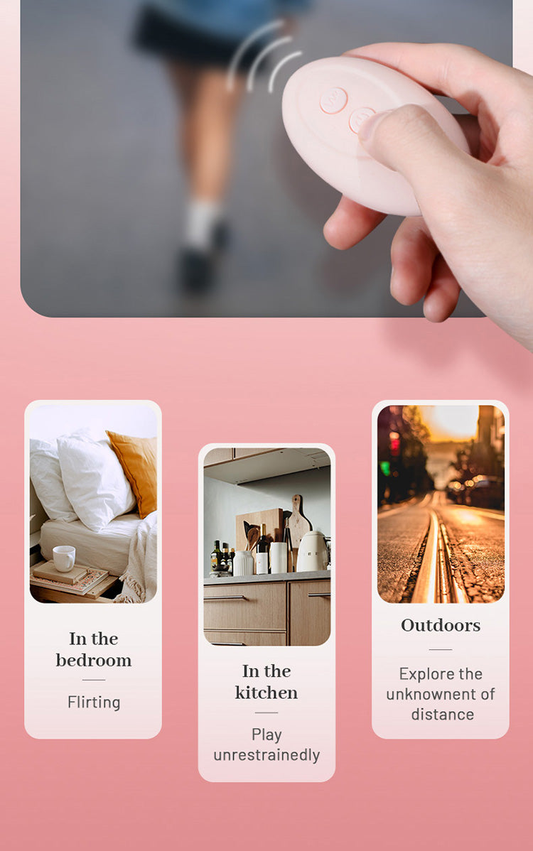 Quần lót rung hồng cute ngoài trời 6 tốc độ bí mật