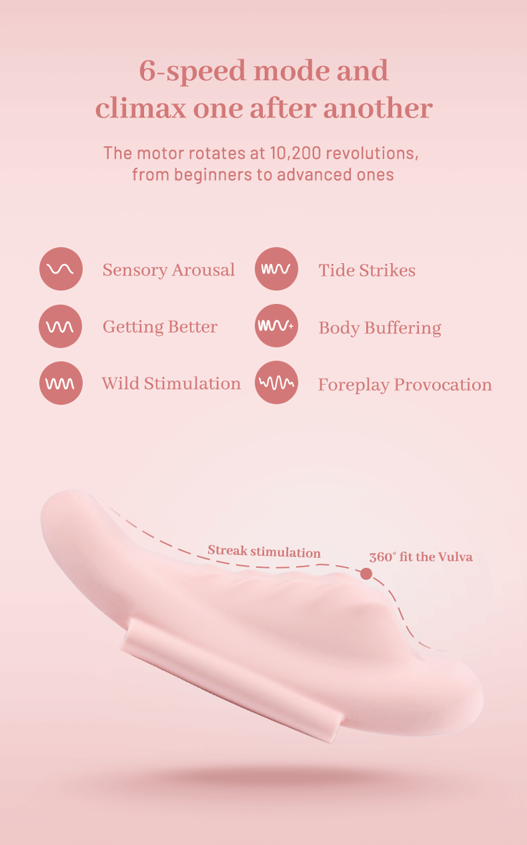 Quần lót rung hồng cute ngoài trời 6 tốc độ bí mật