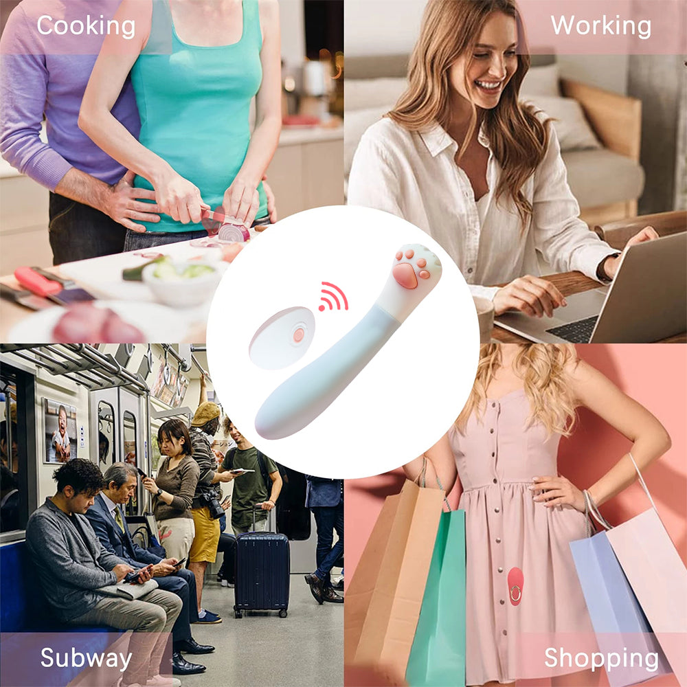 Mini Vibrator Chân Mèo Mềm 10 Tần Kích Thích Cực Sướng