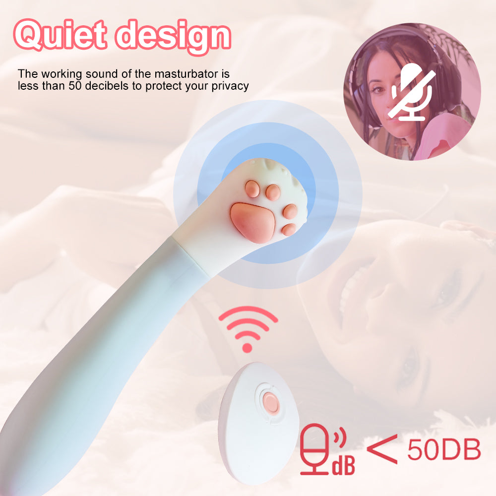 Mini Vibrator Chân Mèo Mềm 10 Tần Kích Thích Cực Sướng