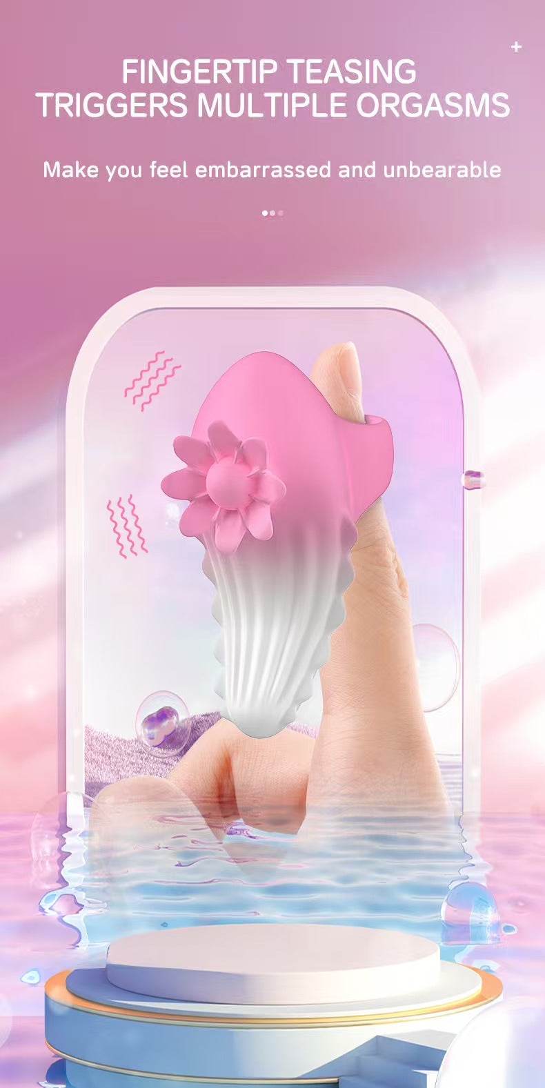 Sunflower Ngón Tay Rung App Chống Nước Nhỏ Mạnh