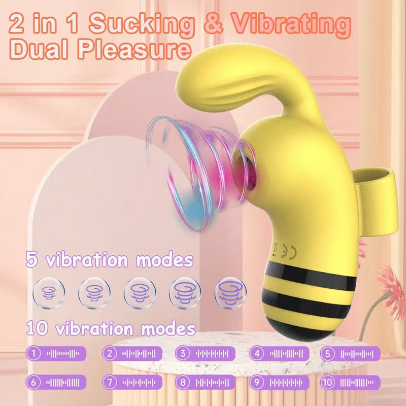 Máy Mút Little Bee 10 Chế Độ Rung Âm Đạo Siêu Sướng
