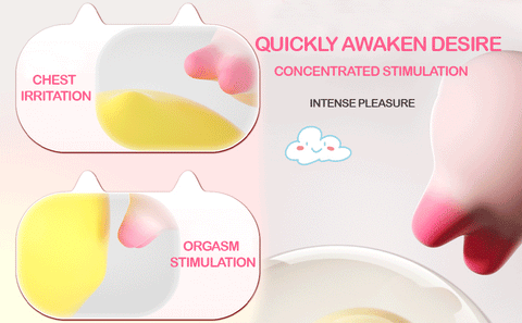 Pig nipple vibrator hồng cute núm vú rung khoái nhanh