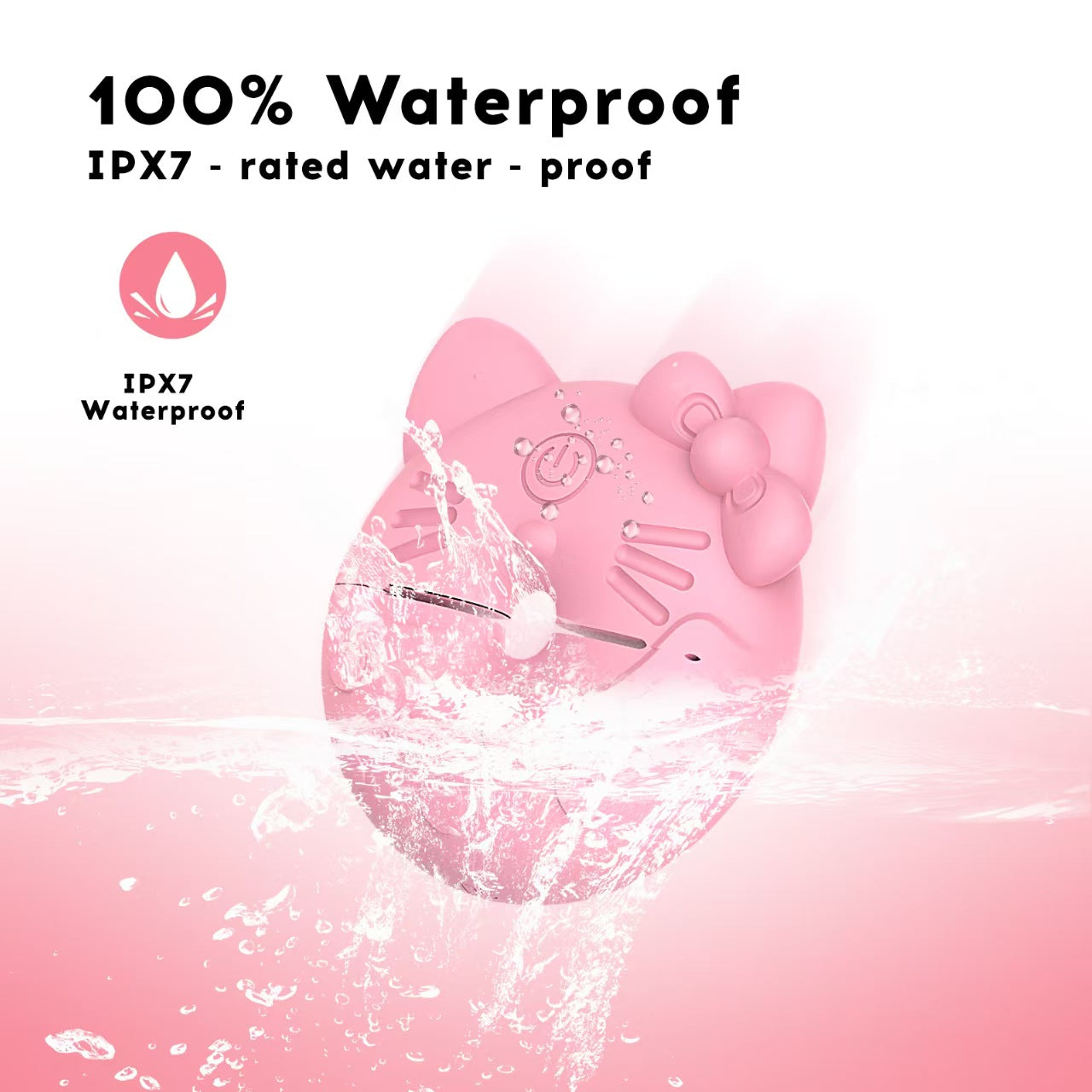 Hello Kitty Rung Núm Vú Hồng Dễ Thương Foreplay Đỉnh