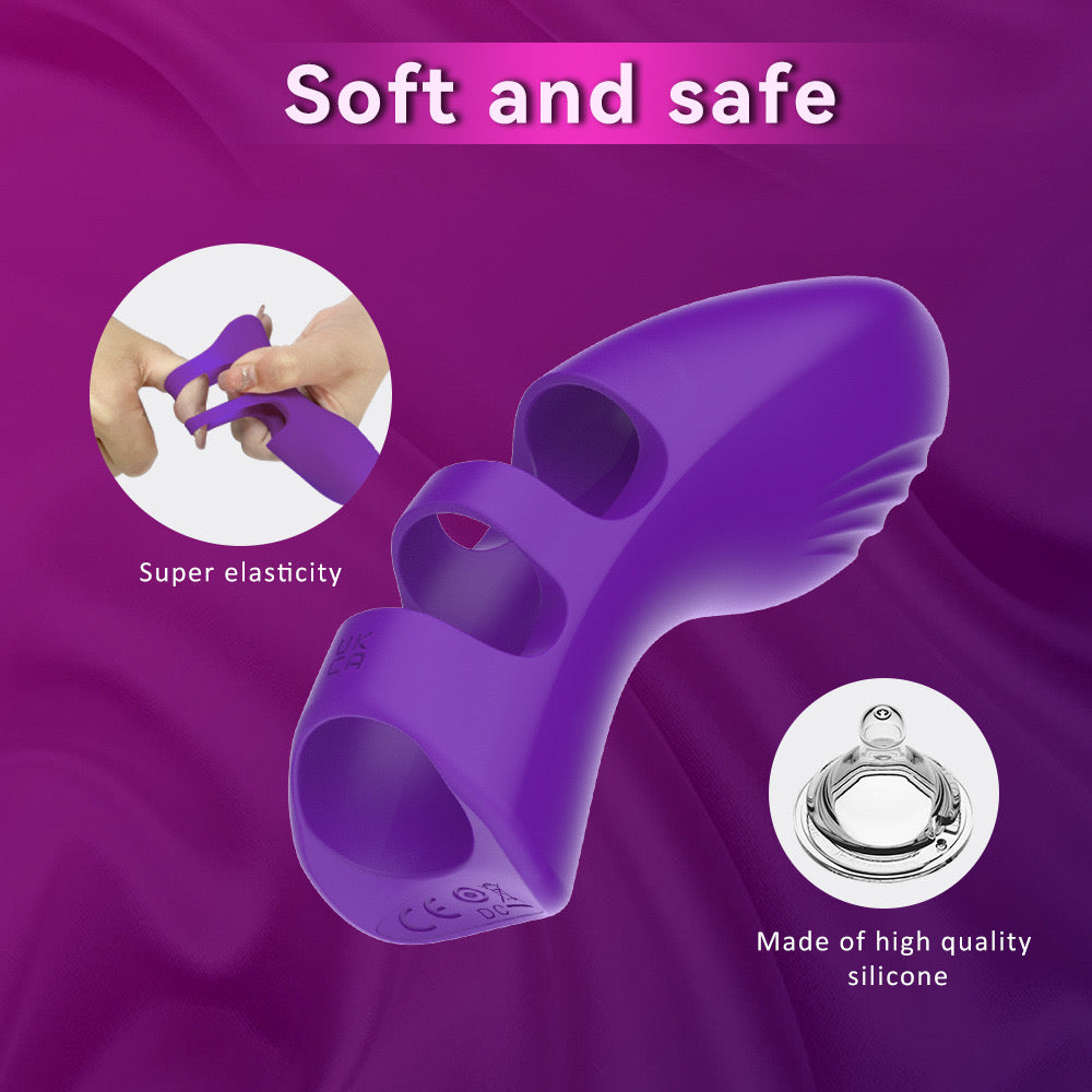 Vibrô ngón tay 10 chế độ kích thích G-spot âm vật