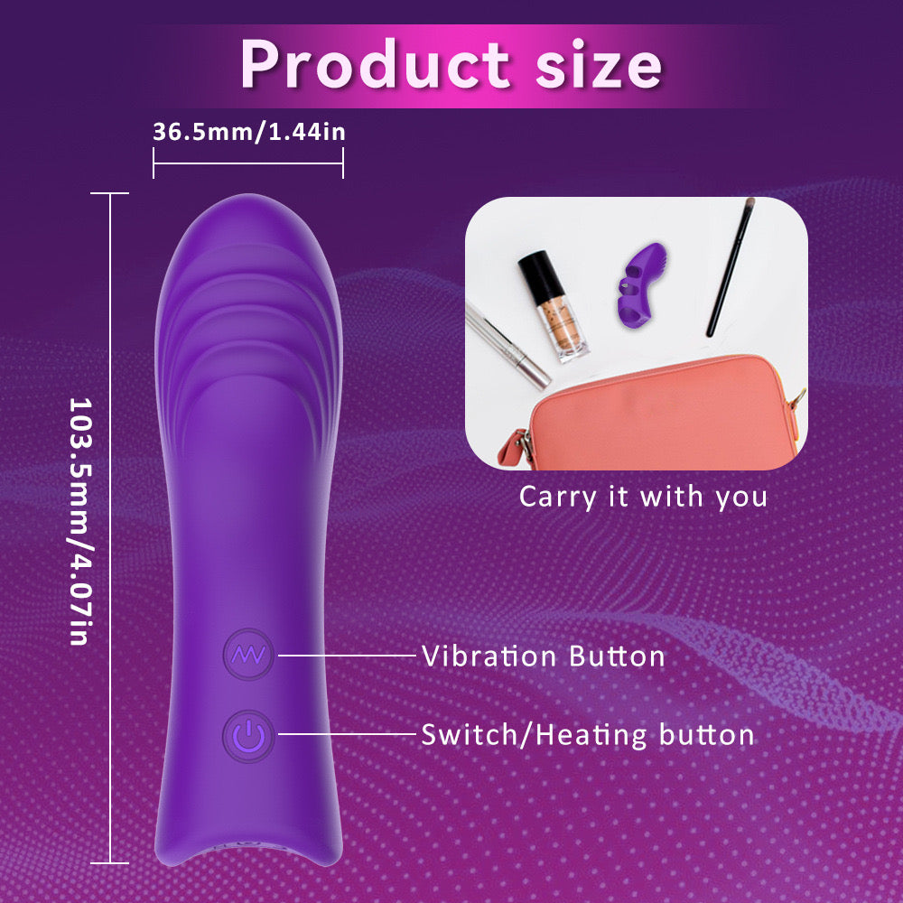 Vibrô ngón tay 10 chế độ kích thích G-spot âm vật