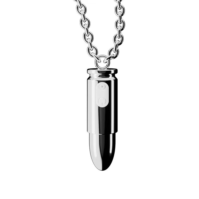 Vòng Cổ Bullet Rung Ẩn Silver Thú Vị Bí Mật