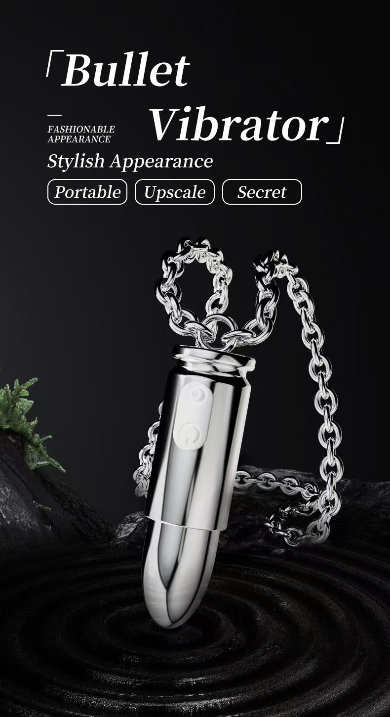 Bullet Rung Vòng Cổ Silver Ẩn Bí Mật Nóng Bỏng