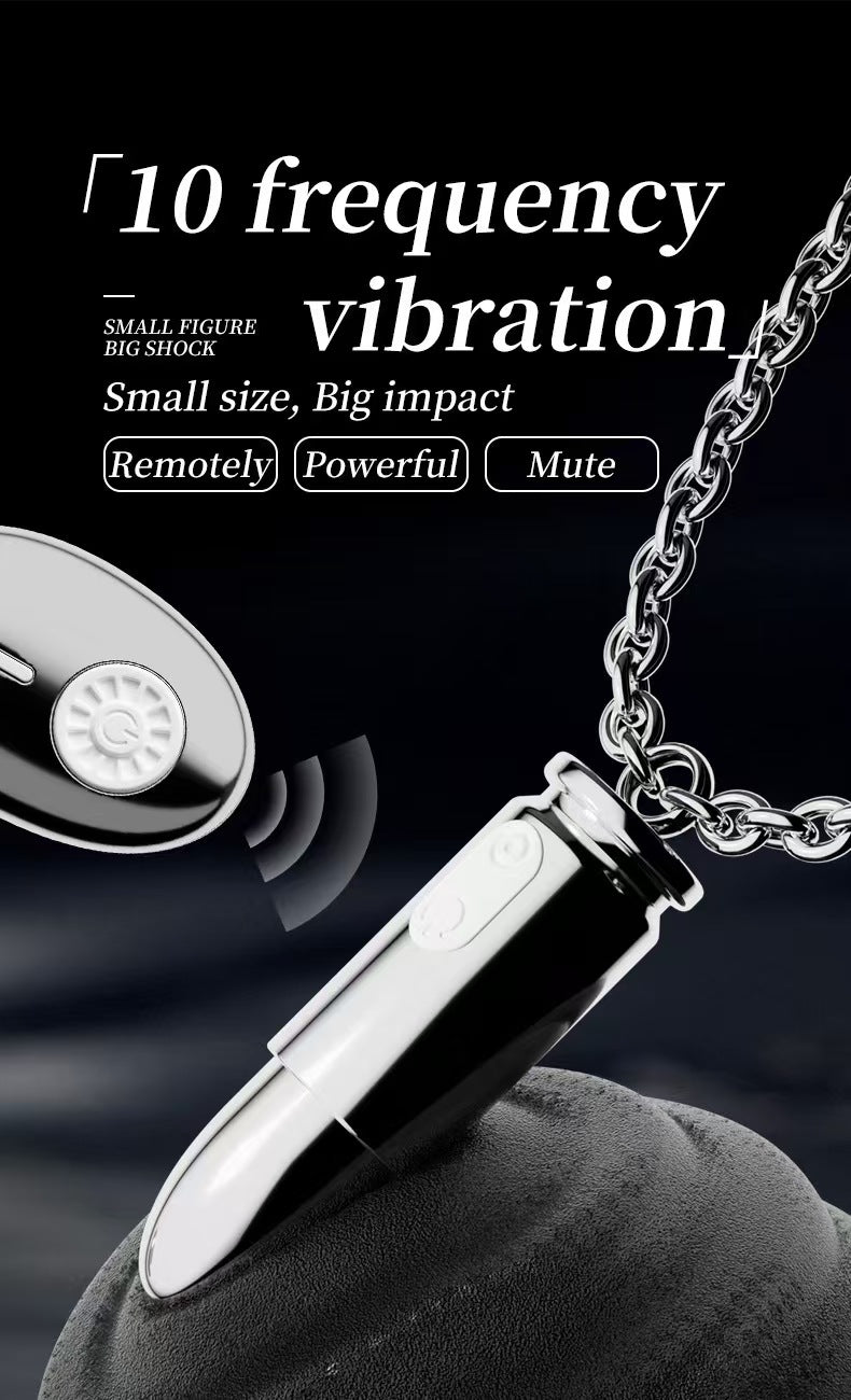 Bullet Rung Vòng Cổ Silver Ẩn Bí Mật Nóng Bỏng