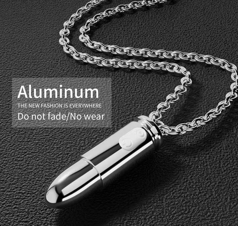 Vòng Cổ Bullet Rung Ẩn Silver Thú Vị Bí Mật