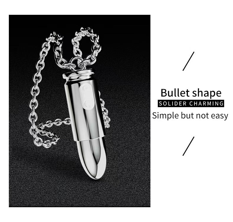 Vòng Cổ Bullet Rung Ẩn Silver Thú Vị Bí Mật