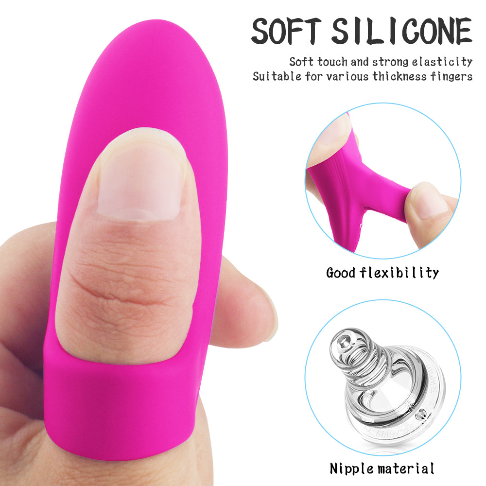Ngón Tay Rung USB Silicone Mềm Đeo Dễ Dàng