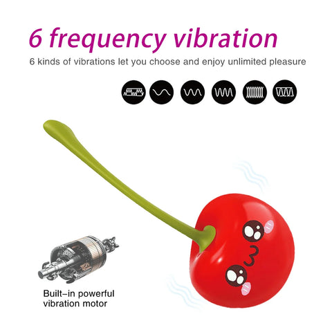 Red Cherry Mini Vibrator Anh Đào Nhỏ Bí Mật Thỏa Mãn
