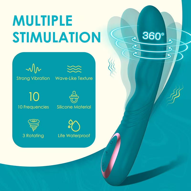 G-spot Rotating Vibrator Waterproof Xoay Mạnh 4.5cm