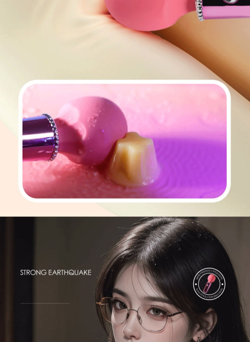 Gem Ice Cream Đũa Rung Mini Dễ Thương Ngọt Ngào Mạnh