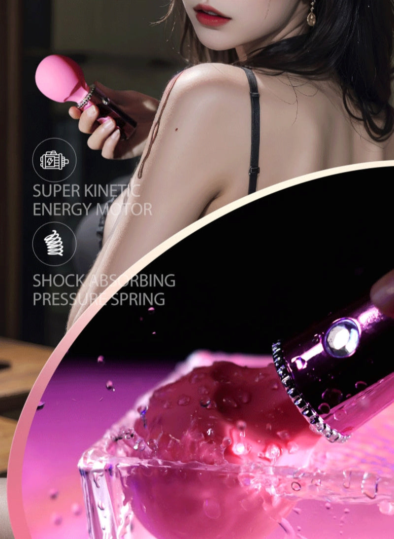 Gem Ice Cream Đũa Rung Mini Dễ Thương Ngọt Ngào Mạnh