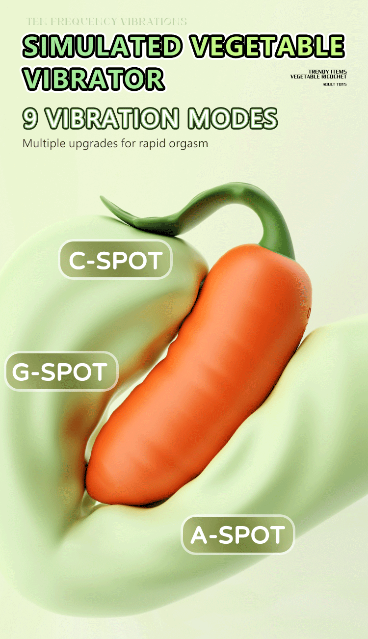 Vibrators Rau Củ Five Vegetable G-Spot Vui Nhộn Bí Mật