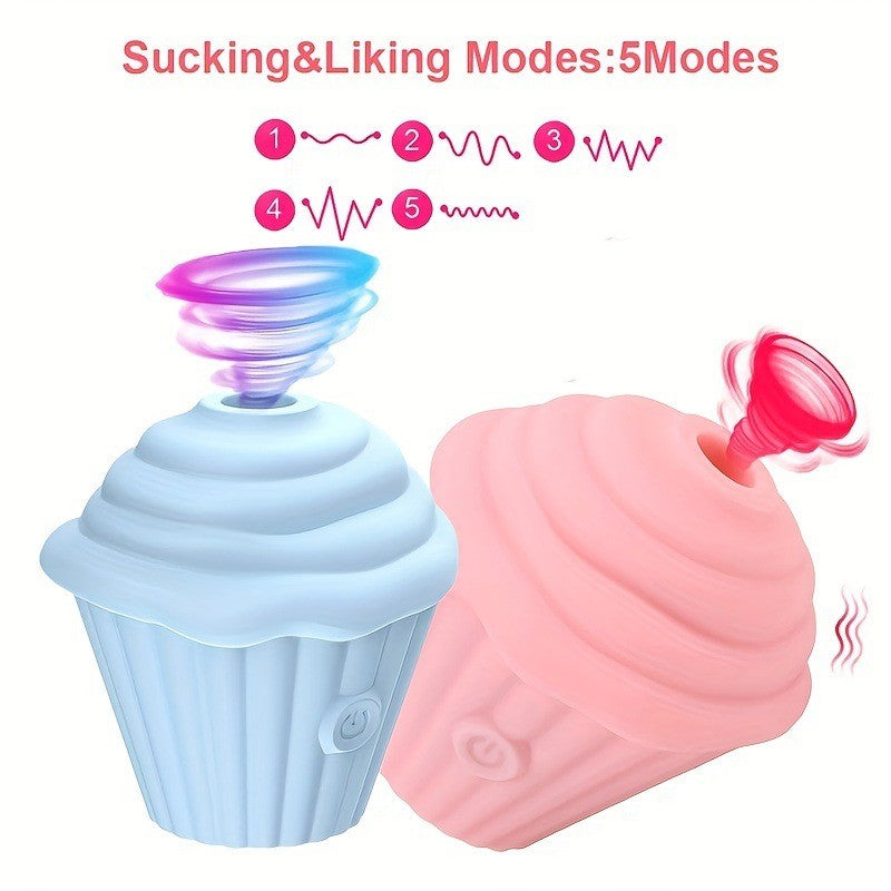 Cupcakes Mút Âm Hồng Rung Cute Nhỏ Ngọt Ngào