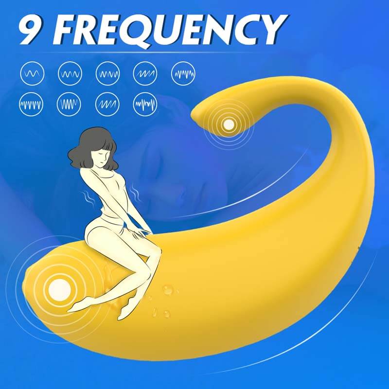 Trứng Rung SHD Chuối Điều Khiển G-Spot Nội Ngoại