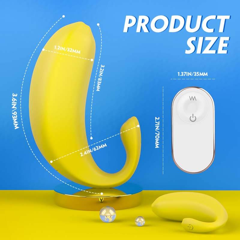 Trứng Rung SHD Chuối Điều Khiển G-Spot Nội Ngoại