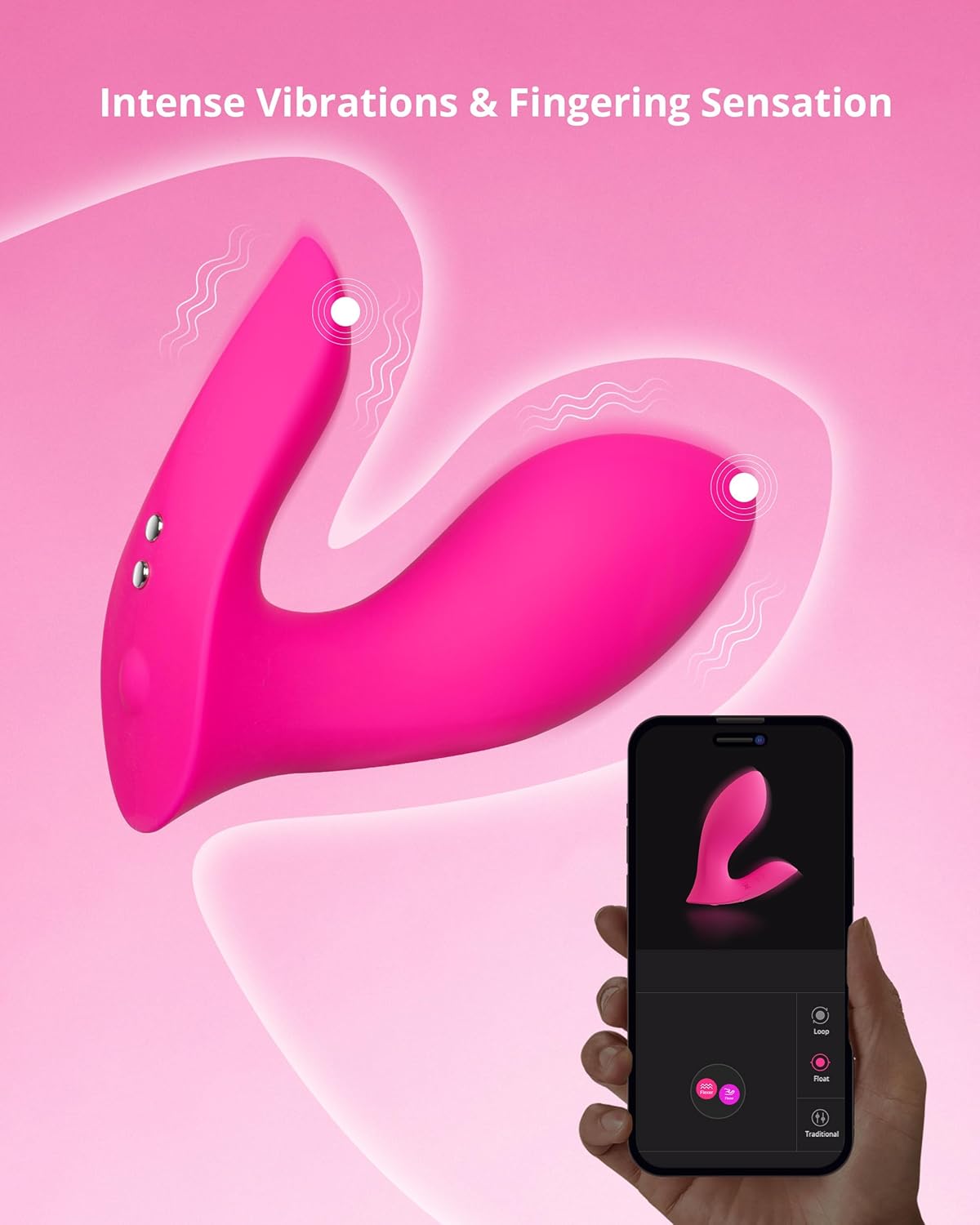 Lovense Flexer Máy Rung G-spot Đeo App Điều Khiển Siêu Thoải Mái