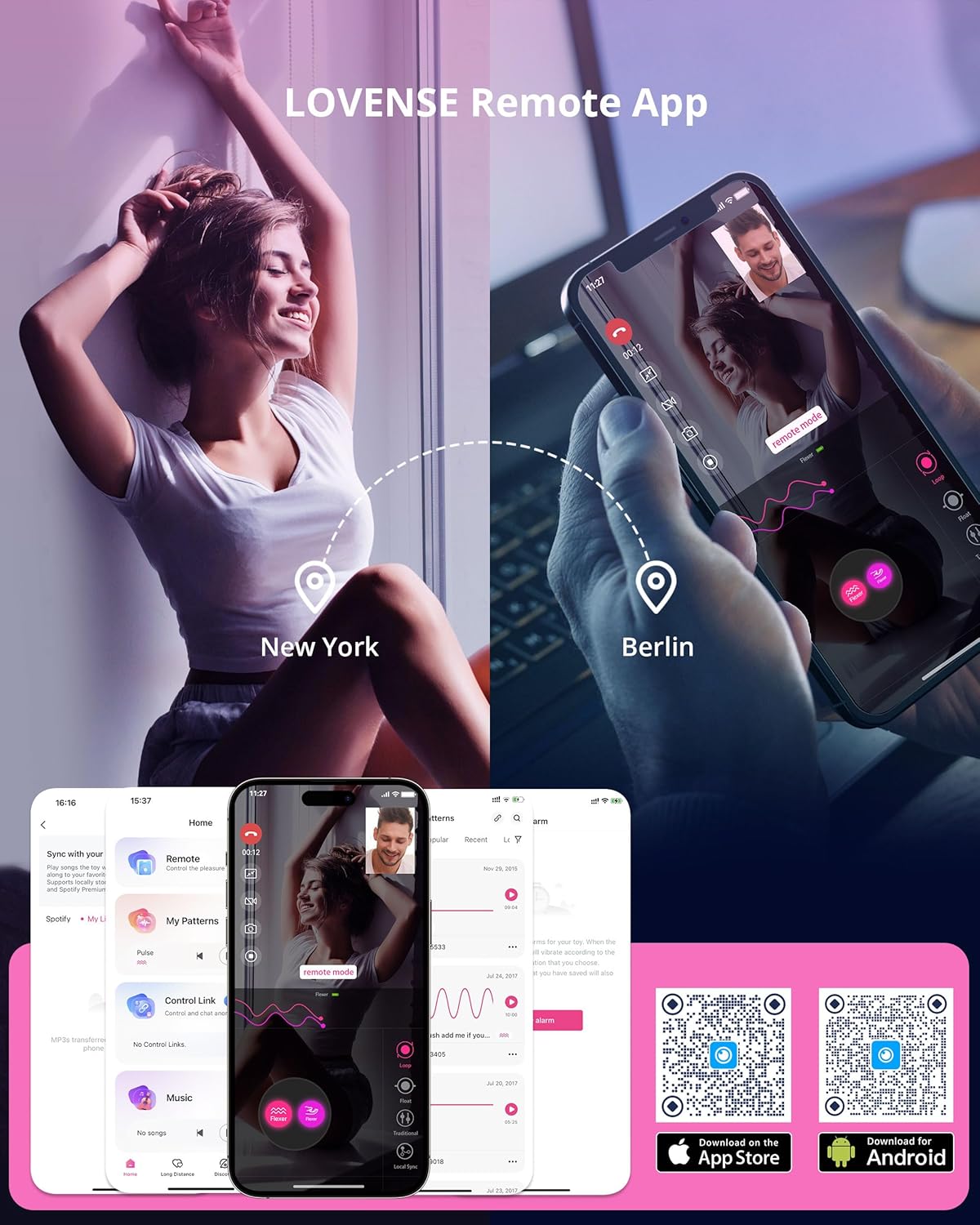 Lovense Flexer Máy Rung G-spot Đeo App Điều Khiển Siêu Thoải Mái