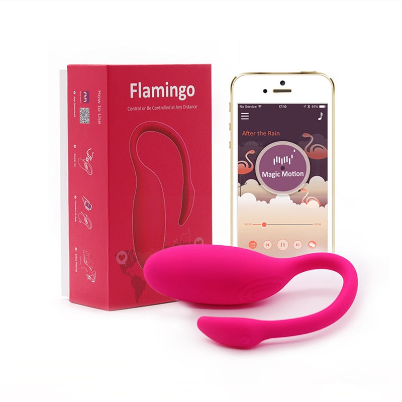 Magic Motion Flamingo Trứng Rung Bluetooth APP Siêu Khoái