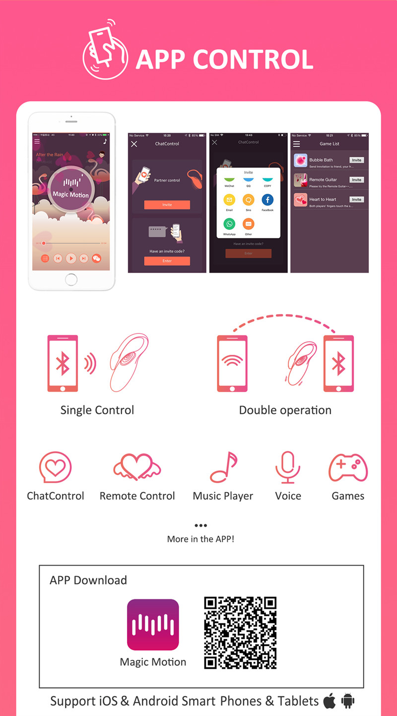 Flamingo Magic Motion Trứng Rung APP Bluetooth Thú Vị
