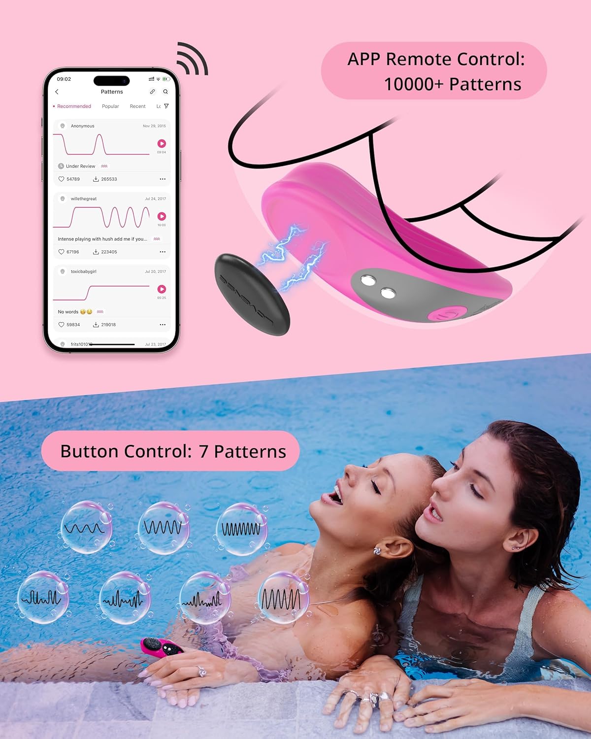 Lovense Ferri Vibe Quần Lót Từ Tính App Siêu Bí Mật