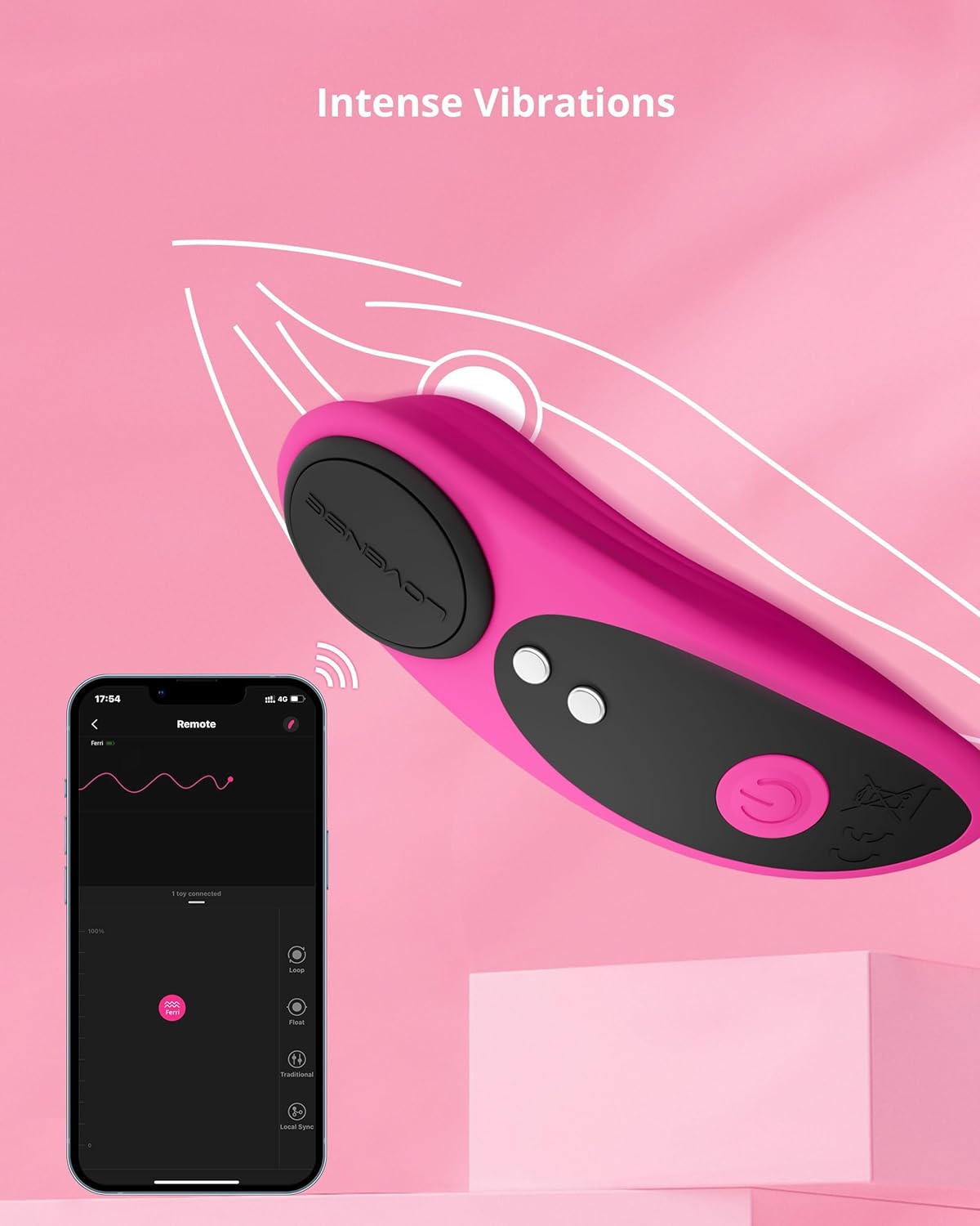 Lovense Ferri Vibe Quần Lót Từ Tính App Siêu Bí Mật