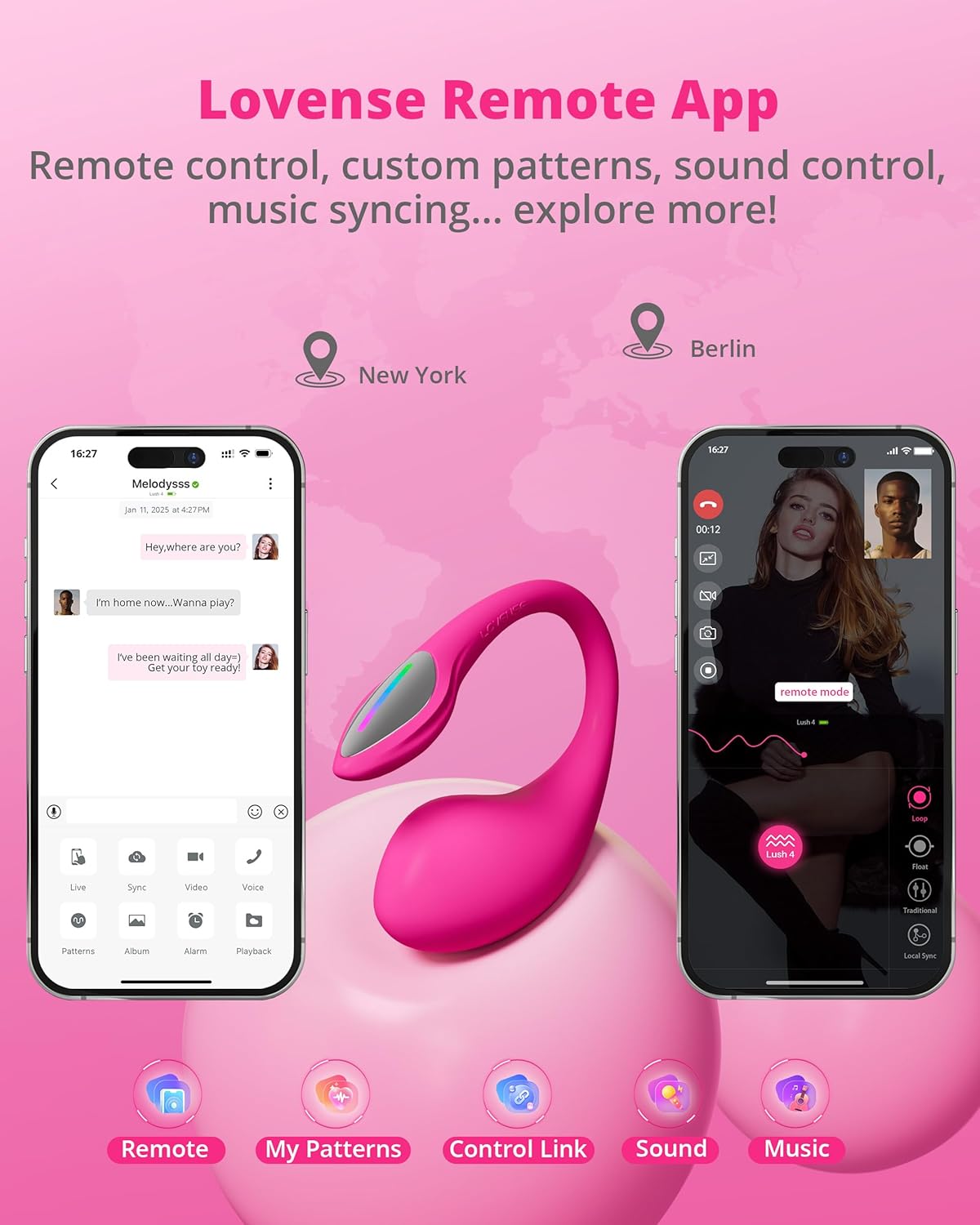 Lovense Lush 4 Trứng G-Spot App Rung 7000 Lần