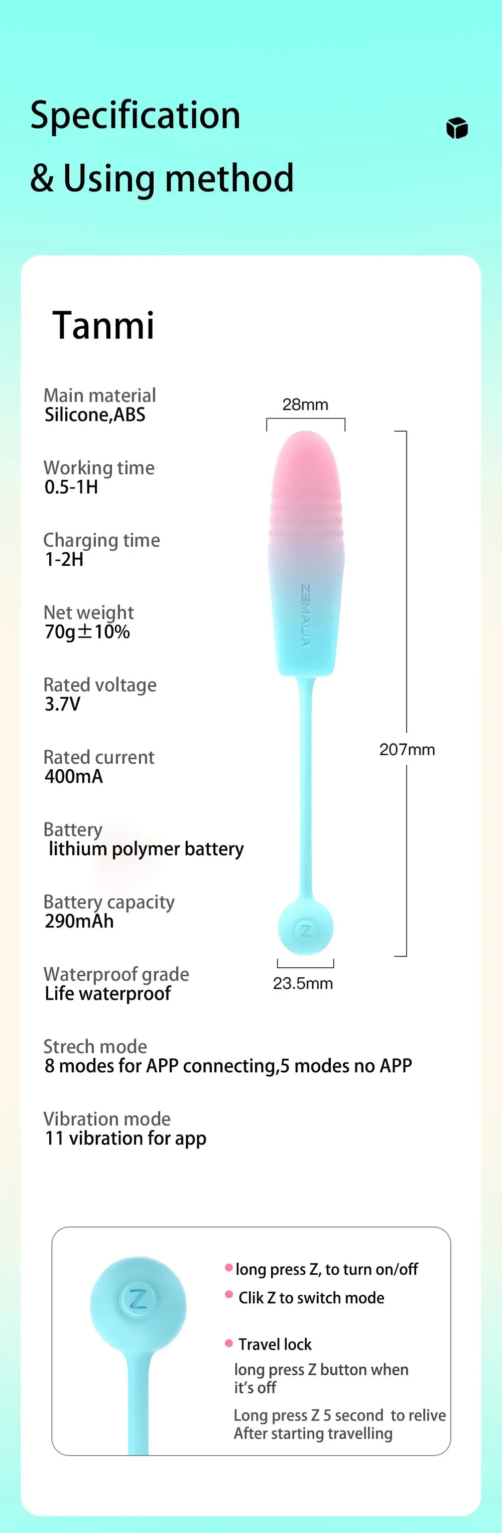 Bullet Rung Zemalia Telescopic APP Linh Hoạt
