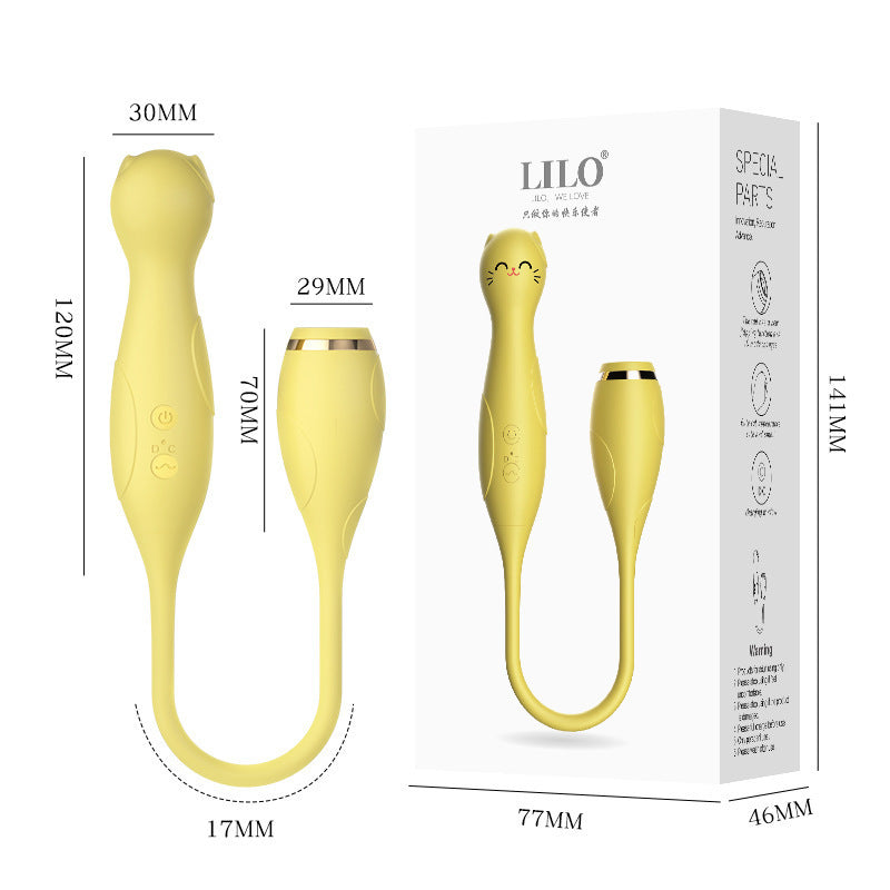 LILO mèo đôi đầu hút rung dễ thương sướng mê