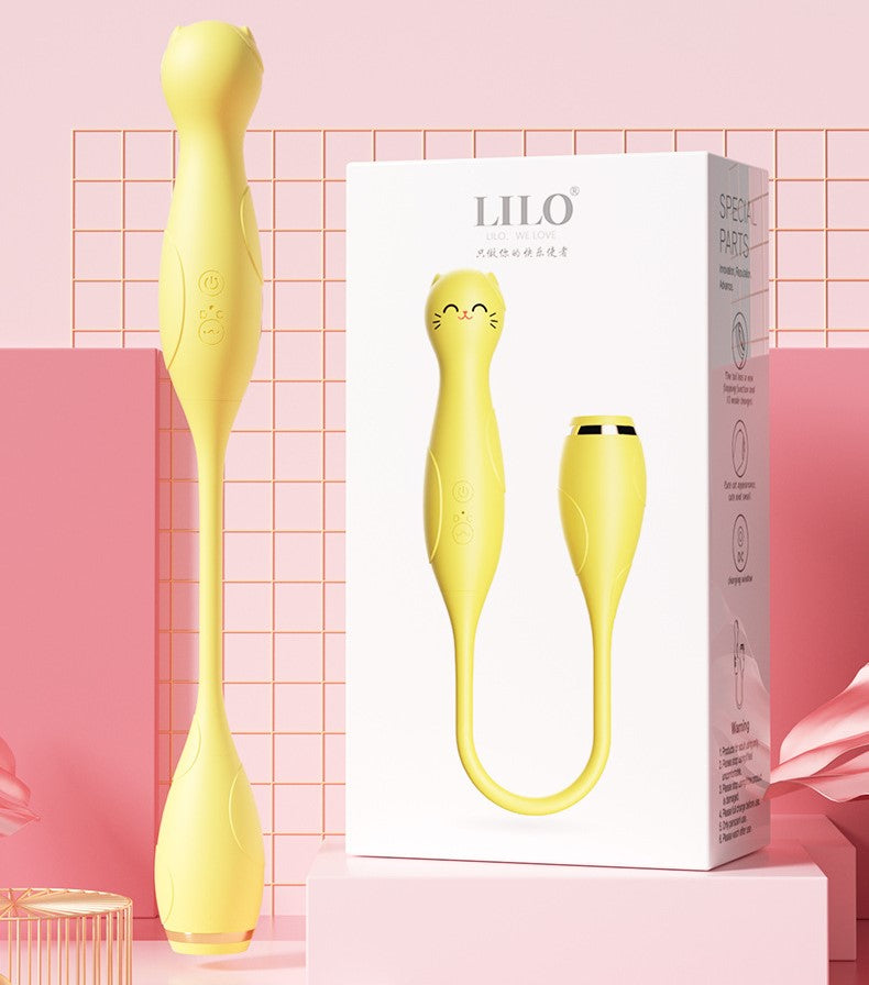 LILO mèo đôi đầu hút rung dễ thương sướng mê
