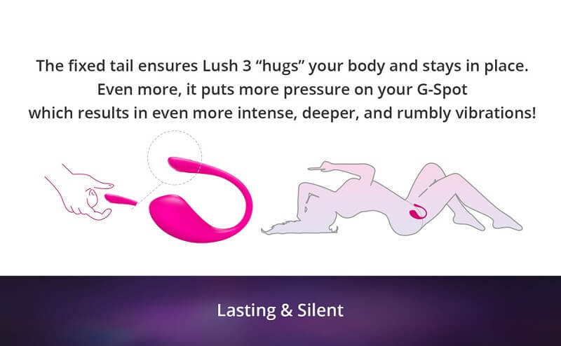 Lovense Lush 3 Trứng Bluetooth Rung Mạnh Ôm Sát