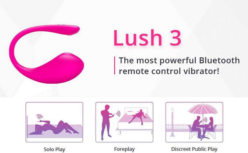 Lovense Lush 3 Trứng Bluetooth Rung Mạnh Ôm Sát