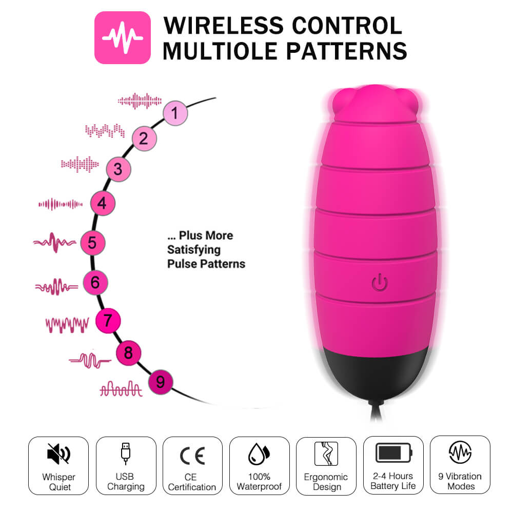 SHD Baby Bee egg rung remote massage âm đạo ong nhỏ