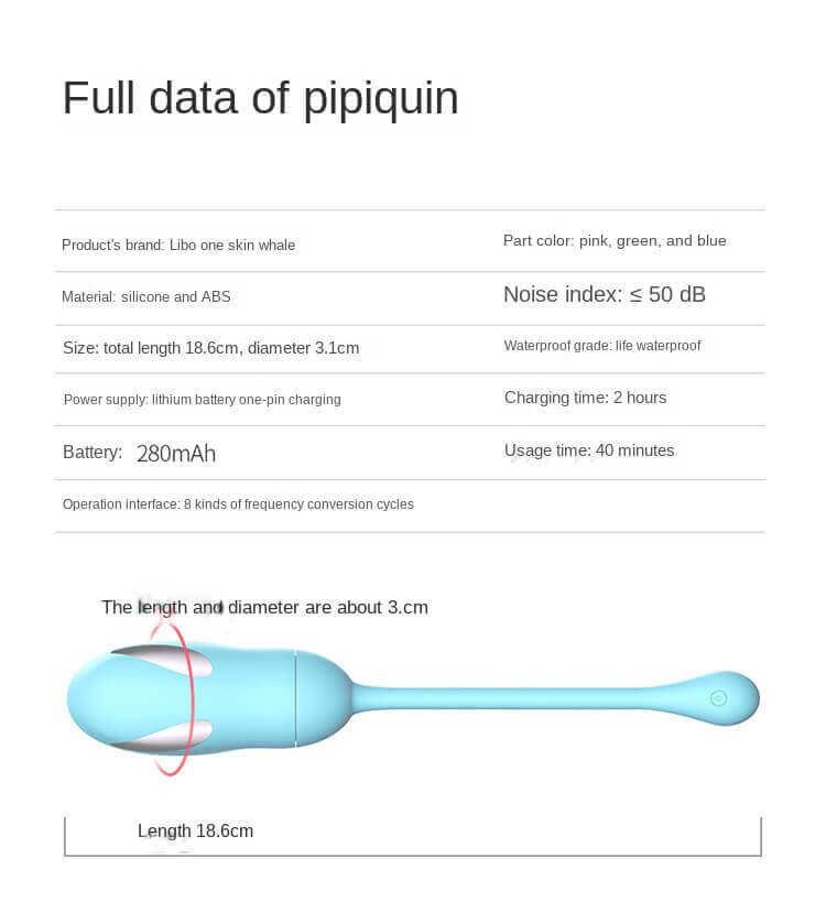 Trứng Rung Libo PiPi Cá Voi Shock Điện APP Mạnh Mẽ