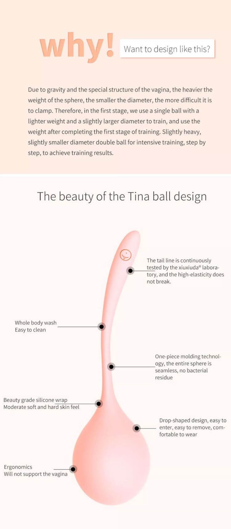 XIUXIUDA Tina Kegel Balls Tập Âm Đạo Siêu Hiệu Quả Sướng